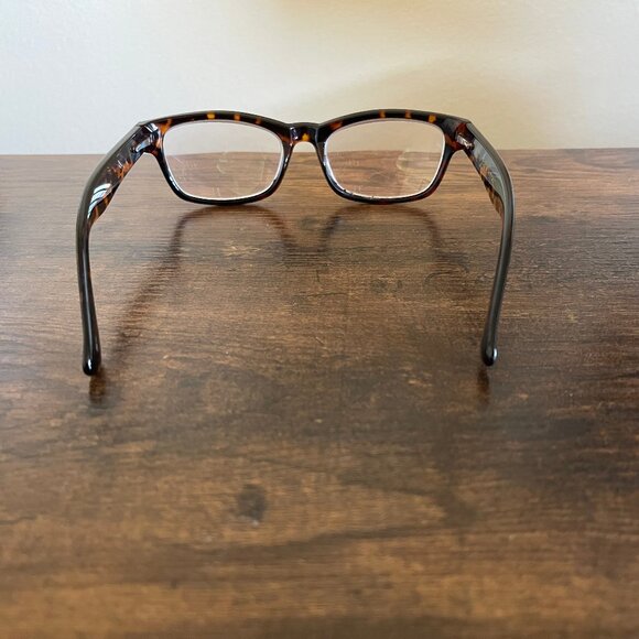 Foster Grant Multifocus Tortoise Shell Round Eyeglass Frames Only 52-17-140 mm - Picture 5 of 7